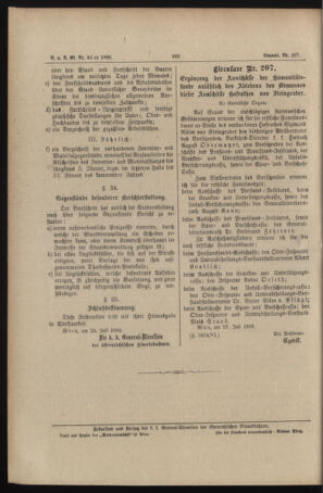 Verordnungs- und Anzeige-Blatt der k.k. General-Direction der österr. Staatsbahnen 18860730 Seite: 12