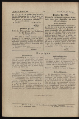 Verordnungs- und Anzeige-Blatt der k.k. General-Direction der österr. Staatsbahnen 18860809 Seite: 10