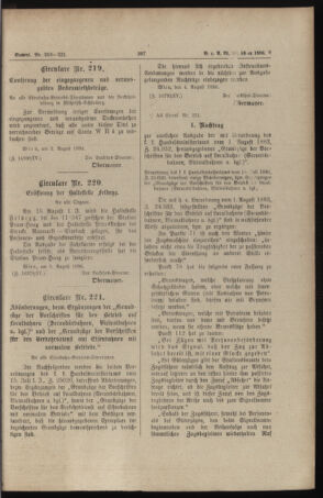 Verordnungs- und Anzeige-Blatt der k.k. General-Direction der österr. Staatsbahnen 18860809 Seite: 5