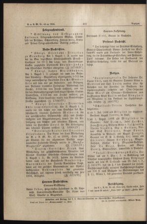 Verordnungs- und Anzeige-Blatt der k.k. General-Direction der österr. Staatsbahnen 18860816 Seite: 10