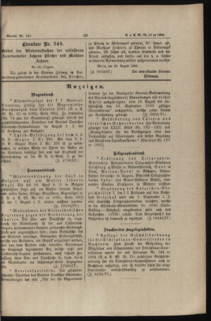 Verordnungs- und Anzeige-Blatt der k.k. General-Direction der österr. Staatsbahnen 18860901 Seite: 5