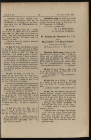 Verordnungs- und Anzeige-Blatt der k.k. General-Direction der österr. Staatsbahnen 18860911 Seite: 11