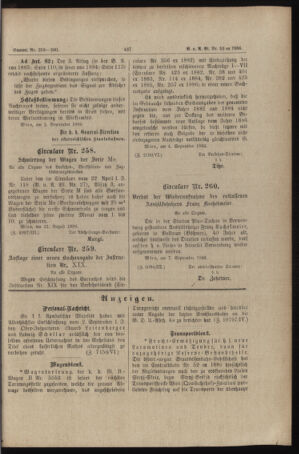 Verordnungs- und Anzeige-Blatt der k.k. General-Direction der österr. Staatsbahnen 18860911 Seite: 13