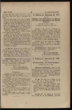 Verordnungs- und Anzeige-Blatt der k.k. General-Direction der österr. Staatsbahnen 18860911 Seite: 7