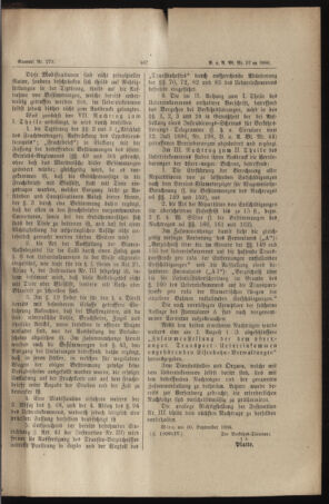 Verordnungs- und Anzeige-Blatt der k.k. General-Direction der österr. Staatsbahnen 18861004 Seite: 5