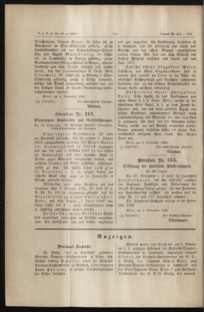 Verordnungs- und Anzeige-Blatt der k.k. General-Direction der österr. Staatsbahnen 18861112 Seite: 6