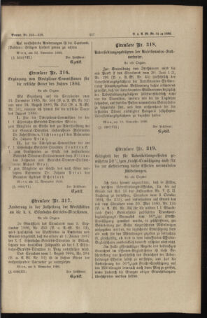 Verordnungs- und Anzeige-Blatt der k.k. General-Direction der österr. Staatsbahnen 18861119 Seite: 3