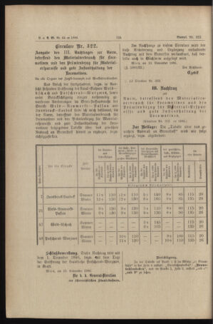 Verordnungs- und Anzeige-Blatt der k.k. General-Direction der österr. Staatsbahnen 18861119 Seite: 6