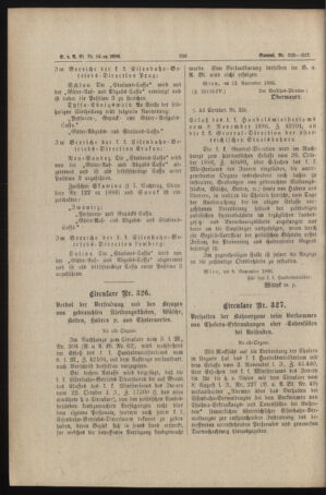 Verordnungs- und Anzeige-Blatt der k.k. General-Direction der österr. Staatsbahnen 18861119 Seite: 8