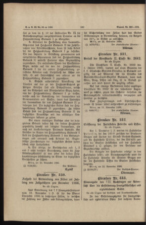 Verordnungs- und Anzeige-Blatt der k.k. General-Direction der österr. Staatsbahnen 18861126 Seite: 2