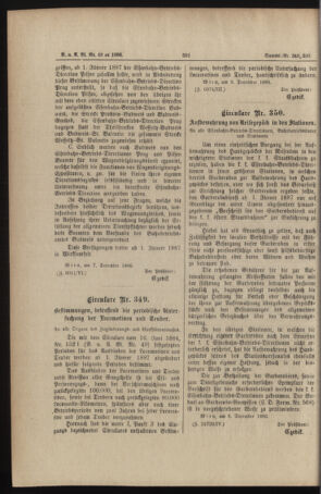 Verordnungs- und Anzeige-Blatt der k.k. General-Direction der österr. Staatsbahnen 18861217 Seite: 6