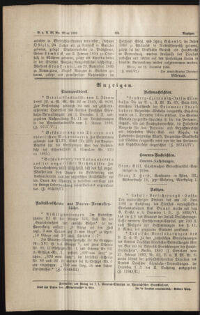 Verordnungs- und Anzeige-Blatt der k.k. General-Direction der österr. Staatsbahnen 18861217 Seite: 8