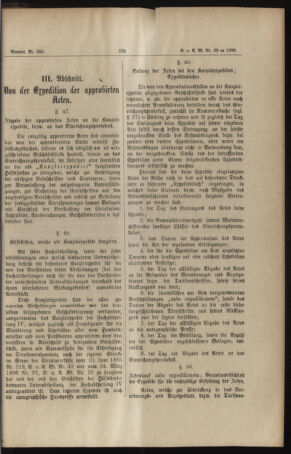 Verordnungs- und Anzeige-Blatt der k.k. General-Direction der österr. Staatsbahnen 18861223 Seite: 19