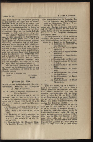 Verordnungs- und Anzeige-Blatt der k.k. General-Direction der österr. Staatsbahnen 18861224 Seite: 3