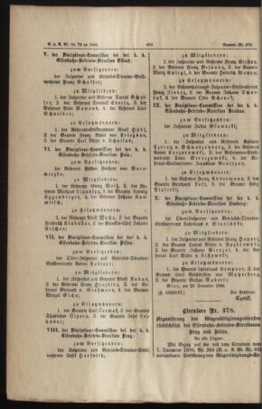 Verordnungs- und Anzeige-Blatt der k.k. General-Direction der österr. Staatsbahnen 18861231 Seite: 2