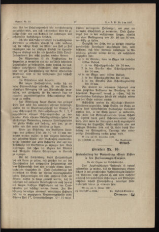 Verordnungs- und Anzeige-Blatt der k.k. General-Direction der österr. Staatsbahnen 18870114 Seite: 3