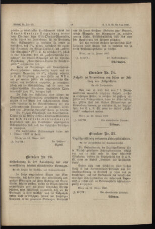 Verordnungs- und Anzeige-Blatt der k.k. General-Direction der österr. Staatsbahnen 18870128 Seite: 9