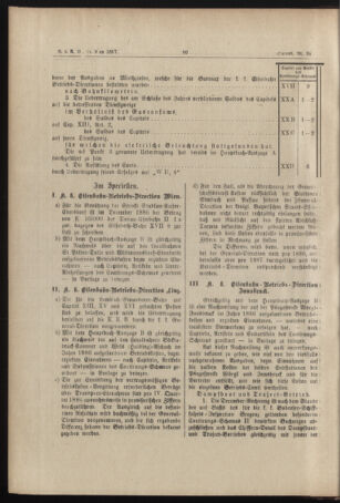 Verordnungs- und Anzeige-Blatt der k.k. General-Direction der österr. Staatsbahnen 18870218 Seite: 10