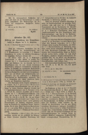 Verordnungs- und Anzeige-Blatt der k.k. General-Direction der österr. Staatsbahnen 18870328 Seite: 19