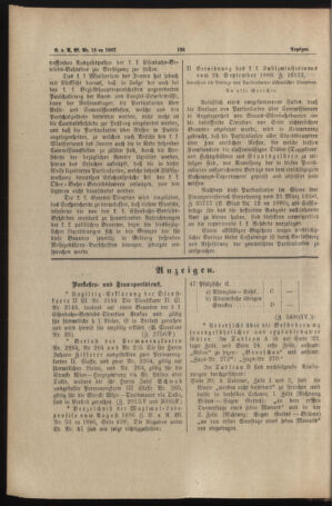 Verordnungs- und Anzeige-Blatt der k.k. General-Direction der österr. Staatsbahnen 18870328 Seite: 20