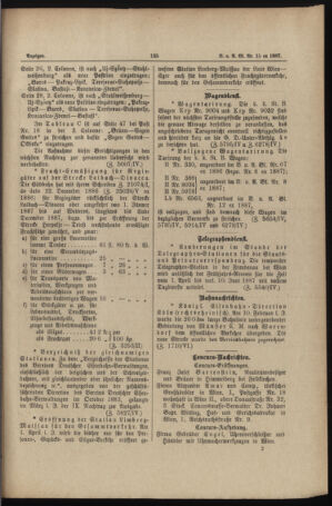 Verordnungs- und Anzeige-Blatt der k.k. General-Direction der österr. Staatsbahnen 18870328 Seite: 21