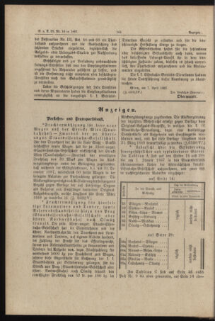 Verordnungs- und Anzeige-Blatt der k.k. General-Direction der österr. Staatsbahnen 18870415 Seite: 4