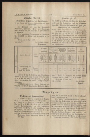 Verordnungs- und Anzeige-Blatt der k.k. General-Direction der österr. Staatsbahnen 18870503 Seite: 2