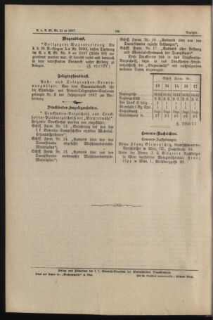 Verordnungs- und Anzeige-Blatt der k.k. General-Direction der österr. Staatsbahnen 18870510 Seite: 18