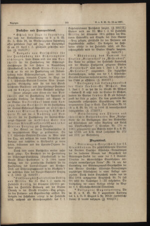 Verordnungs- und Anzeige-Blatt der k.k. General-Direction der österr. Staatsbahnen 18870521 Seite: 5