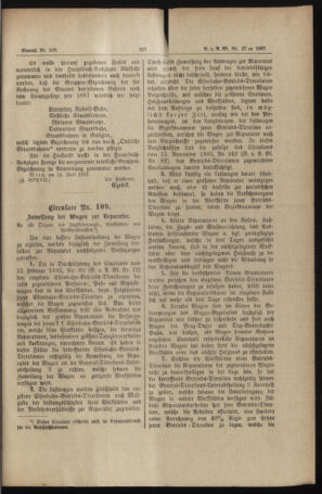 Verordnungs- und Anzeige-Blatt der k.k. General-Direction der österr. Staatsbahnen 18870619 Seite: 7