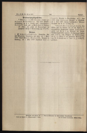 Verordnungs- und Anzeige-Blatt der k.k. General-Direction der österr. Staatsbahnen 18870701 Seite: 6