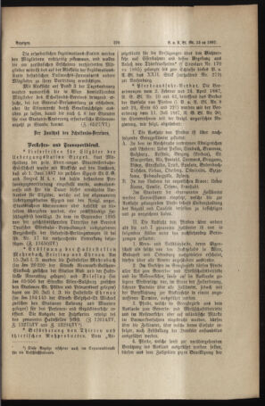 Verordnungs- und Anzeige-Blatt der k.k. General-Direction der österr. Staatsbahnen 18870722 Seite: 11