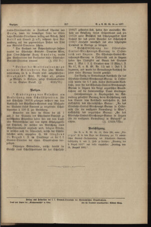 Verordnungs- und Anzeige-Blatt der k.k. General-Direction der österr. Staatsbahnen 18870729 Seite: 15