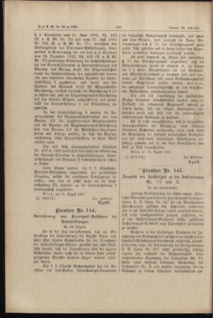 Verordnungs- und Anzeige-Blatt der k.k. General-Direction der österr. Staatsbahnen 18870820 Seite: 4