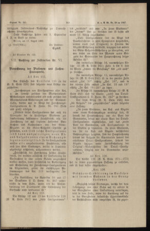 Verordnungs- und Anzeige-Blatt der k.k. General-Direction der österr. Staatsbahnen 18870820 Seite: 5