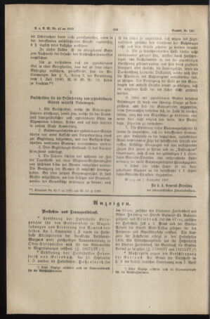 Verordnungs- und Anzeige-Blatt der k.k. General-Direction der österr. Staatsbahnen 18870919 Seite: 12