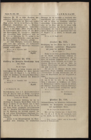 Verordnungs- und Anzeige-Blatt der k.k. General-Direction der österr. Staatsbahnen 18870919 Seite: 3