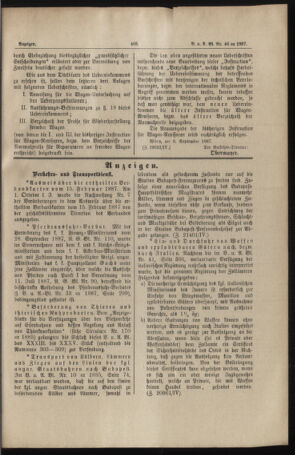 Verordnungs- und Anzeige-Blatt der k.k. General-Direction der österr. Staatsbahnen 18871013 Seite: 5