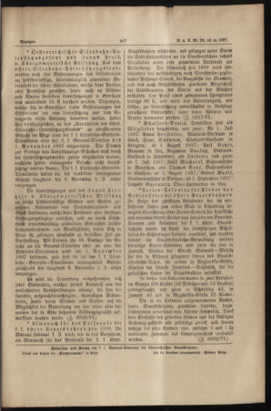 Verordnungs- und Anzeige-Blatt der k.k. General-Direction der österr. Staatsbahnen 18871013 Seite: 7