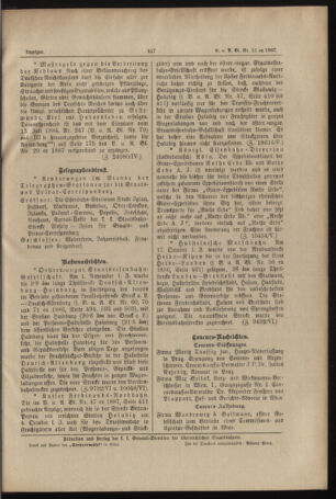 Verordnungs- und Anzeige-Blatt der k.k. General-Direction der österr. Staatsbahnen 18871112 Seite: 11