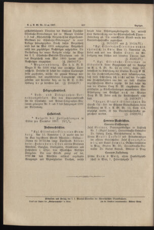 Verordnungs- und Anzeige-Blatt der k.k. General-Direction der österr. Staatsbahnen 18871122 Seite: 14