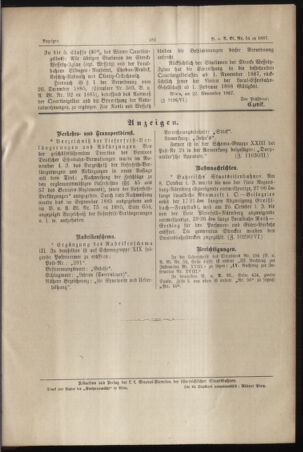 Verordnungs- und Anzeige-Blatt der k.k. General-Direction der österr. Staatsbahnen 18871126 Seite: 5