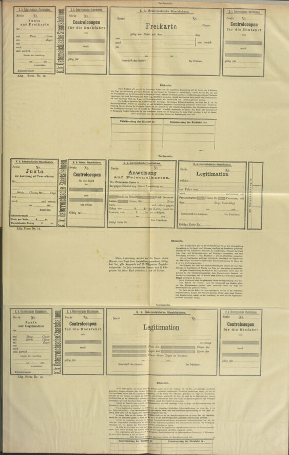 Verordnungs- und Anzeige-Blatt der k.k. General-Direction der österr. Staatsbahnen 18871231 Seite: 13