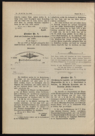 Verordnungs- und Anzeige-Blatt der k.k. General-Direction der österr. Staatsbahnen 18880115 Seite: 2