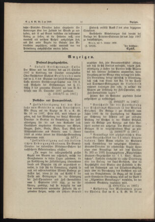 Verordnungs- und Anzeige-Blatt der k.k. General-Direction der österr. Staatsbahnen 18880115 Seite: 4