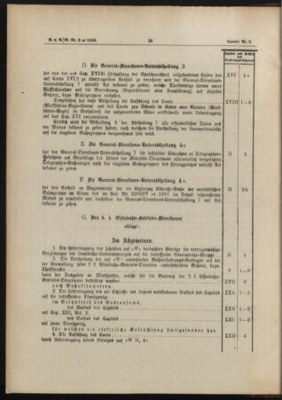 Verordnungs- und Anzeige-Blatt der k.k. General-Direction der österr. Staatsbahnen 18880118 Seite: 10