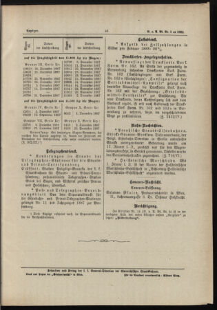 Verordnungs- und Anzeige-Blatt der k.k. General-Direction der österr. Staatsbahnen 18880128 Seite: 5