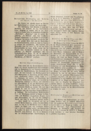 Verordnungs- und Anzeige-Blatt der k.k. General-Direction der österr. Staatsbahnen 18880225 Seite: 2