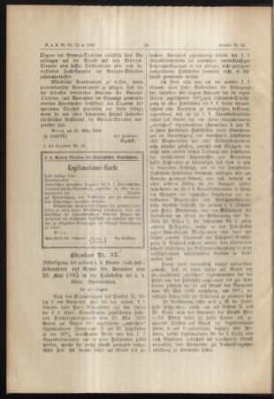 Verordnungs- und Anzeige-Blatt der k.k. General-Direction der österr. Staatsbahnen 18880322 Seite: 2