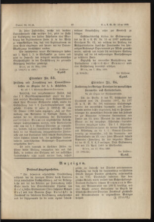 Verordnungs- und Anzeige-Blatt der k.k. General-Direction der österr. Staatsbahnen 18880322 Seite: 3